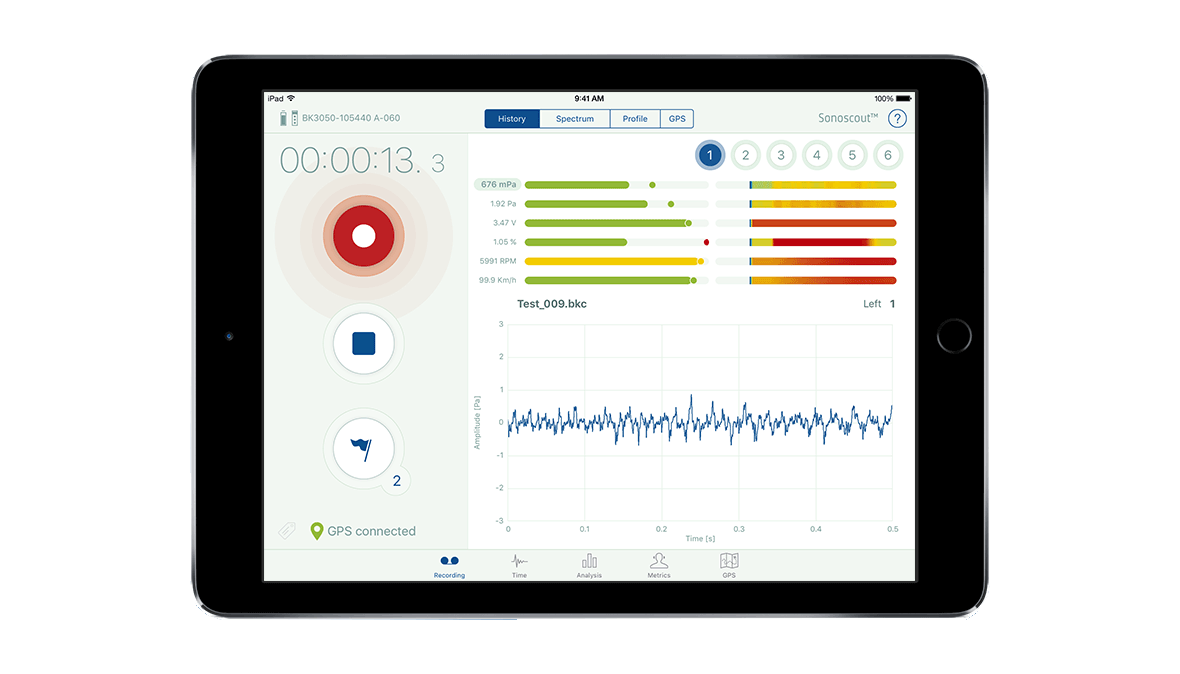 Sonoscout – iPad-based data recorder Type 3663